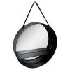 Bon marché 🌟 Miroir Étagère En Métal Belt 55cm Noir 😍 -ATMOSPHERA Shop unnamed file 1000