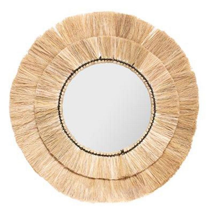 Lot de 3 Miroirs Muraux en Raphia Alba 40cm Beige Tout neuf ???? Lot De 3 Miroirs Muraux En Raphia Alba 40cm Beige ???? -ATMOSPHERA Shop unnamed file 1007
