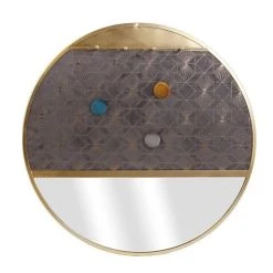 Bon marché 😉 Paris Prix Miroir Porte Bijoux Déco Lolita 40cm Gris & Or 🤩