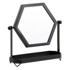De gros ✨ Paris Prix Miroir Déco Sur Pied Métal 30cm Noir ????