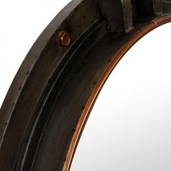 Alternative view of Promo ???? Miroir Rond Métal Hublot 74cm Marron ????