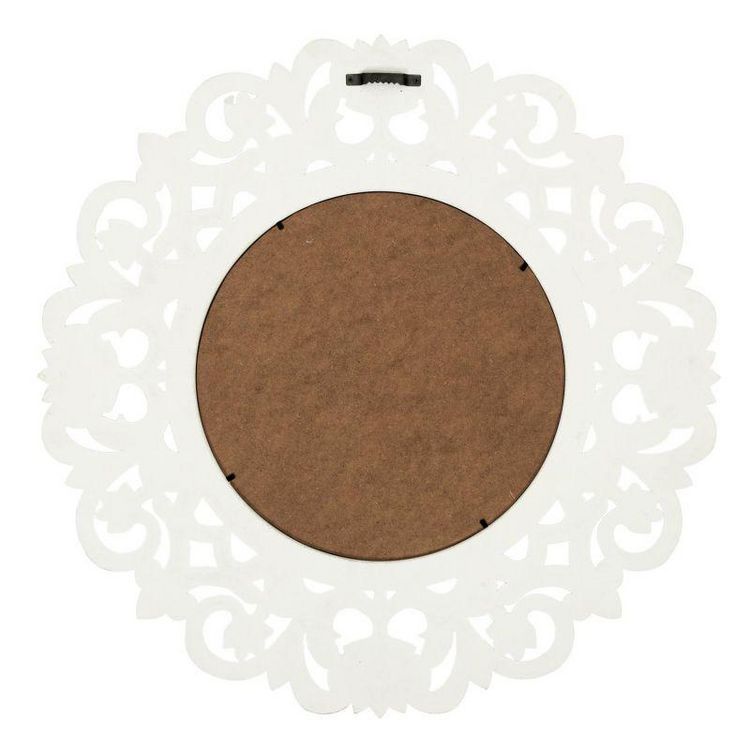Tout neuf ???? Paris Prix Miroir Mural En Bois Sculpté Charme 60cm Blanc ???? 4 Tout neuf ???? Paris Prix Miroir Mural En Bois Sculpté Charme 60cm Blanc ???? – Image 2