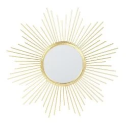 Offres 💯 Paris Prix Miroir Mural Design Soleil 32cm Or 😀