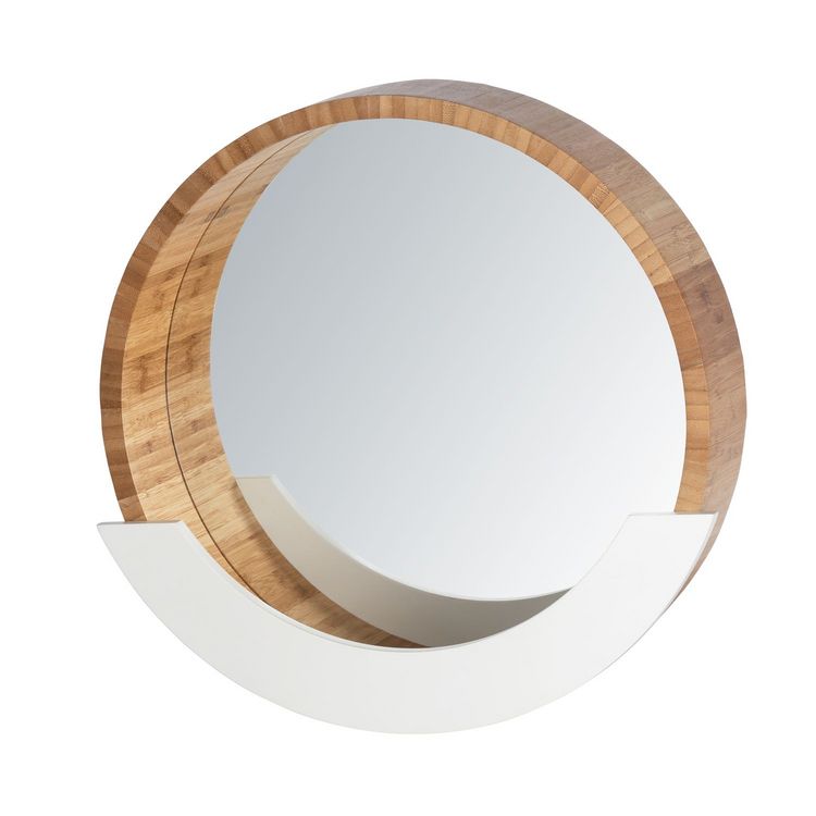 Offres ???? Wenko Miroir Avec Compartiment Scandi Finja - Diam. 39 Cm - Blanc ???? 3 Offres ???? Wenko Miroir Avec Compartiment Scandi Finja - Diam. 39 Cm - Blanc ????