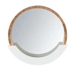 Offres 😀 Wenko Miroir Avec Compartiment Scandi Finja - Diam. 39 Cm - Blanc 🤩 -ATMOSPHERA Shop unnamed file 1058