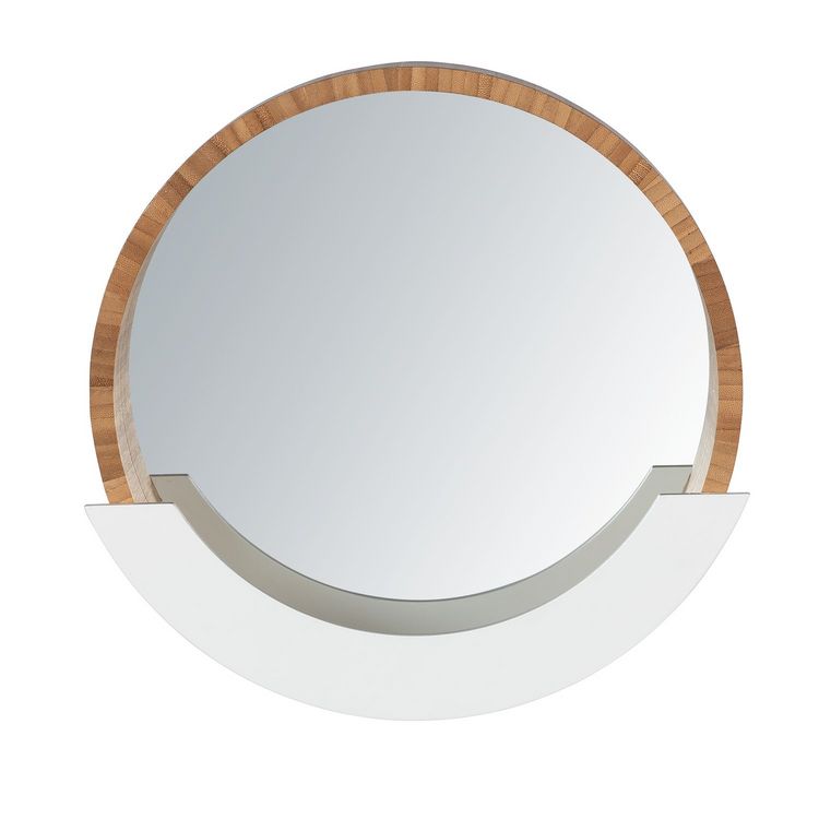 Offres ???? Wenko Miroir Avec Compartiment Scandi Finja - Diam. 39 Cm - Blanc ???? 4 Offres ???? Wenko Miroir Avec Compartiment Scandi Finja - Diam. 39 Cm - Blanc ???? – Image 2