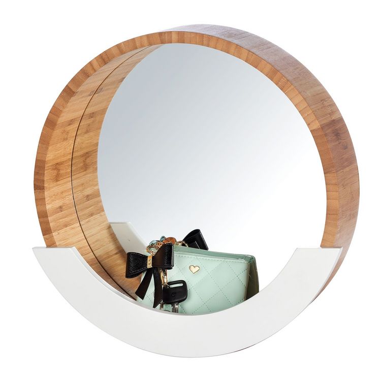 Offres ???? Wenko Miroir Avec Compartiment Scandi Finja - Diam. 39 Cm - Blanc ???? 5 Offres ???? Wenko Miroir Avec Compartiment Scandi Finja - Diam. 39 Cm - Blanc ???? – Image 3