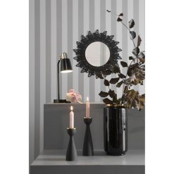 Alternative view of Meilleur prix ???? PRESENT TIME Miroir En Métal Filaire Plume - Diam. 60 Cm - Noir ????