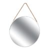 Nouveau ❤️ Paris Prix Miroir Mural Avec Anse Jonc 50cm Blanc ????