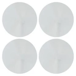 Acheter 😀 Lot De 4 Miroirs Adhésifs Rond 30x30cm Argent 🛒