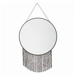 Promo 💯 Lot De 3 Miroirs Muraux Métal Chaîne 54cm Noir 🥰 -ATMOSPHERA Shop unnamed file 1092