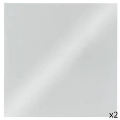 Vente flash 🌟 Lot De 2 Miroirs Adhésifs Carré 40x40cm Argent 😉 -ATMOSPHERA Shop unnamed file 1097