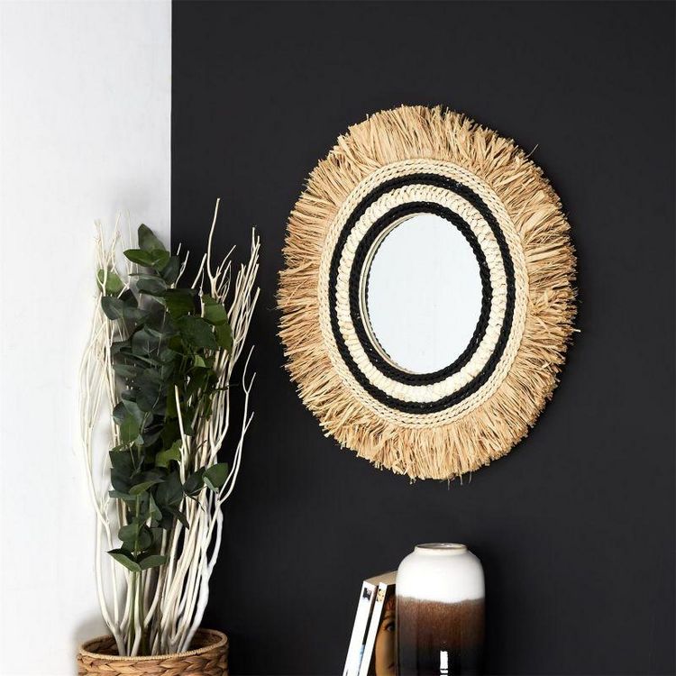 Paris Prix Miroir Mural en Paille Sauvage 58cm Beige & Noir Coupon ⭐ Paris Prix Miroir Mural En Paille Sauvage 58cm Beige & Noir ⌛ -ATMOSPHERA Shop unnamed file 1101