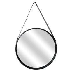 Nouveau ???? Paris Prix Miroir Rond Design Barbier 50cm Noir âïž