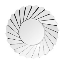 Sortie ???? Paris Prix Miroir Mural Design Zeus 80cm Argent ????