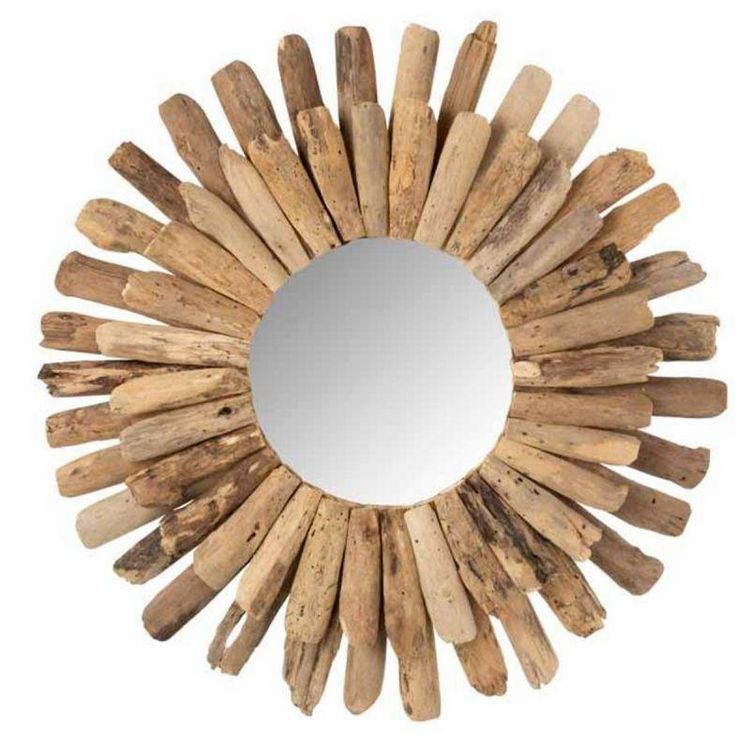 Nouveau ???? Paris Prix Miroir Mural Design Bois Flottant 70cm Naturel ???? 3 Nouveau ???? Paris Prix Miroir Mural Design Bois Flottant 70cm Naturel ????