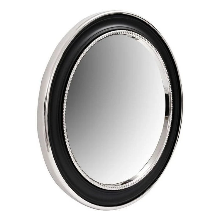 Offres 😍 Paris Prix Miroir Mural Design Eleganca 58cm Argent & Noir 🤩 3 Offres 😍 Paris Prix Miroir Mural Design Eleganca 58cm Argent & Noir 🤩