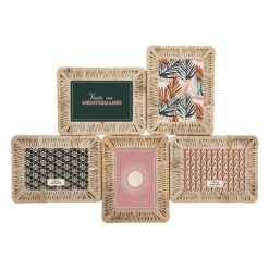 Meilleur prix ???? Pêle-Mêle 5 Photos En Rotin Alicante 57cm Beige ????