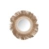 Tout neuf ???? Paris Prix Miroir Mural Design Coquillages Raphia 60cm Beige ????