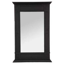 Nouveau 🔥 Miroir Mural Vintage Cheminée 115cm Noir 🔔