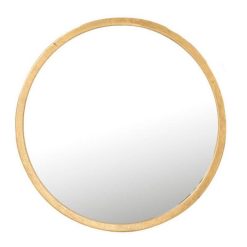 Grosses soldes ✨ Paris Prix Miroir Mural En Métal Design Mona 40cm Or ????