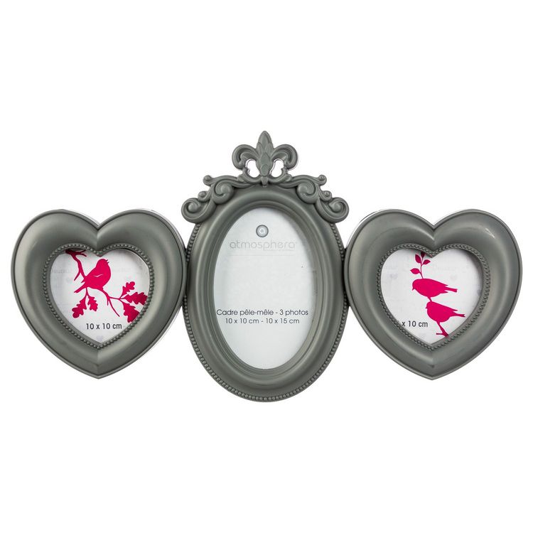 ATMOSPHERA Pêle-mêle 3 Photos Romance - 43 x 23 cm - Gris Meilleur prix ???? ATMOSPHERA Pêle-mêle 3 Photos Romance - 43 X 23 Cm - Gris ???? -ATMOSPHERA Shop unnamed file 121