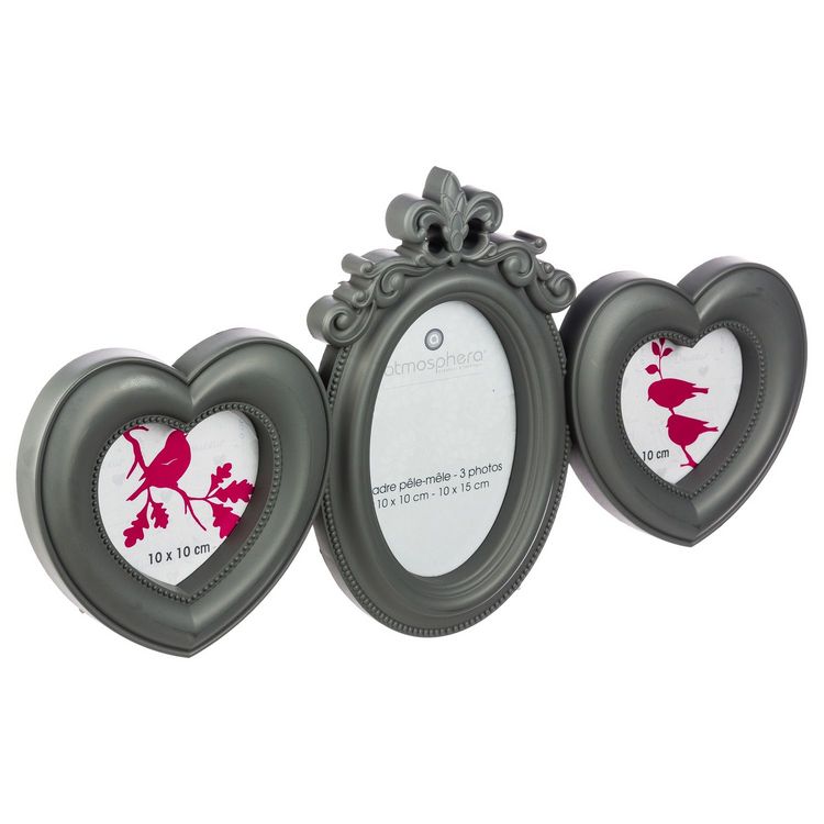 ATMOSPHERA Pêle-mêle 3 Photos Romance - 43 x 23 cm - Gris Meilleur prix ???? ATMOSPHERA Pêle-mêle 3 Photos Romance - 43 X 23 Cm - Gris ???? -ATMOSPHERA Shop unnamed file 122