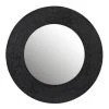Vente flash 🔔 Paris Prix Miroir Mural Design Effet Jute 70cm Noir 🎁