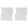 Acheter 🛒 Lot De 2 Miroirs Adhésifs Vague 40x40cm Argent 😀