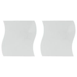 Acheter ???? Lot De 2 Miroirs Adhésifs Vague 40x40cm Argent ????