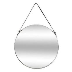 Bon marché ???? Miroir Mural Design En Métal Belt 38cm Noir ⭐