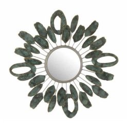 Bon marché ???? Paris Prix Miroir Mural Design Morceaux 61cm Vert ????