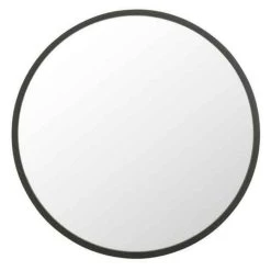 Remise ✨ Paris Prix Miroir Mural Design Matazo 80cm Noir Mat 🔔