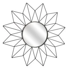 Nouveau 👏 Paris Prix Miroir Mural Design Soleil 50cm Noir 🤩