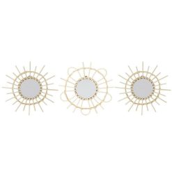 Meilleure vente ???? The Home Deco Factory Lot De 3 Miroirs Rotin D28 ????