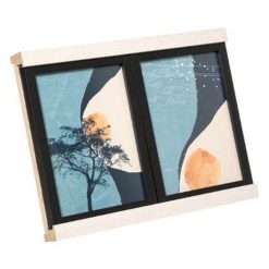 Promo ⭐ Pêle-Mêle 3 Photos Déco Fenêtre 29cm Multicolore ????