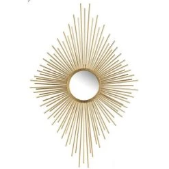 Top 10 🔥 Paris Prix Miroir Mural Design Rayons Losange 97cm Or 👍