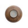 Meilleure affaire ???? HEART OF THE HOME Miroir En Métal Design Plume - Diam. 61 Cm - Couleur Cuivre ????