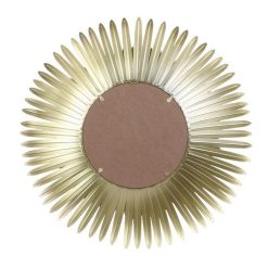 Alternative view of Coupon ⌛ Paris Prix Miroir Mural Design Plumes 53cm Or ⌛