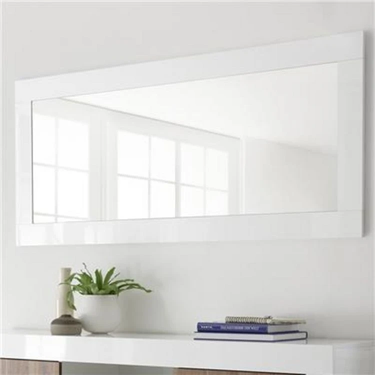 Offres ❤️ HAPPYMOBILI Grand Miroir Blanc Laqué SERENA 👏 3 Offres ❤️ HAPPYMOBILI Grand Miroir Blanc Laqué SERENA 👏