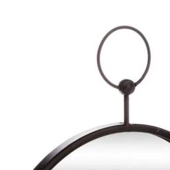 Promo ⌛ Miroir Mural En Métal Home Gousset 30cm Noir 😀 -ATMOSPHERA Shop unnamed file 1345