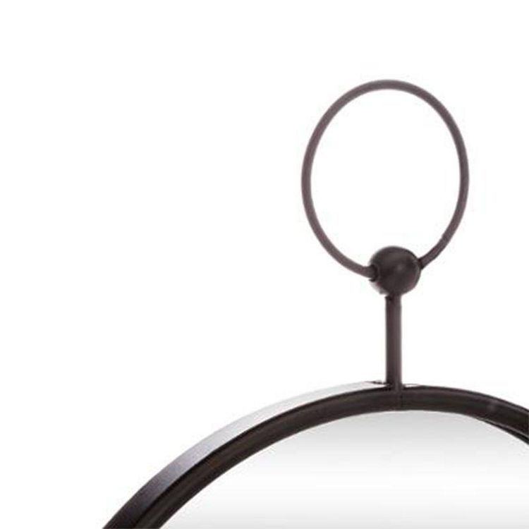 Miroir Mural en Métal Home Gousset 30cm Noir Promo ⌛ Miroir Mural En Métal Home Gousset 30cm Noir ???? -ATMOSPHERA Shop unnamed file 1345