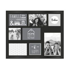 Le moins cher ???? Paris Prix Pêle-Mêle 8 Photos Design Guida 47cm Noir ❤️