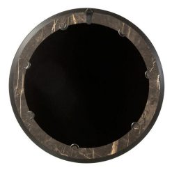 Alternative view of De gros ???? Paris Prix Miroir Mural Imprimé Marbre Sueve 80cm Marron ????