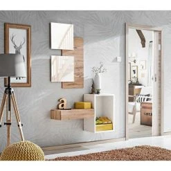 Grosses soldes 🛒 Paris Prix Panneau Mural & 2 Miroirs Easy 100cm Naturel ⌛ -ATMOSPHERA Shop unnamed file 1356