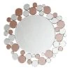 Offres 🔔 Paris Prix Miroir Mural Design Bubble 80cm Argent & Rose 😍