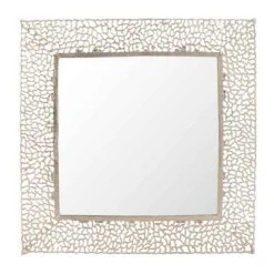 Promo 🔥 Paris Prix Miroir Mural En Métal Caviano 76cm Champagne 💯