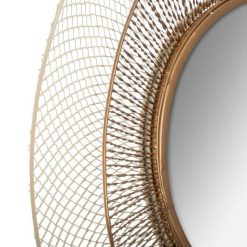 Alternative view of Coupon ✔️ Miroir Mural En Métal Design Jellyfish 78cm Or ????