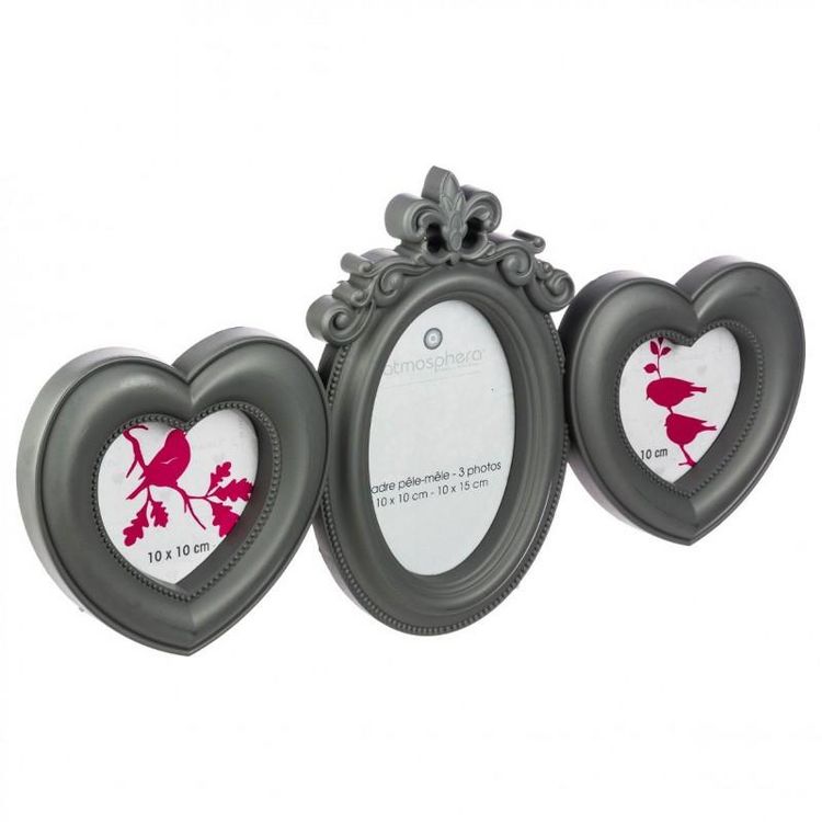 Pêle-Mêle 3 Photos Romance Gris Meilleur prix ⌛ Pêle-Mêle 3 Photos Romance Gris ???? -ATMOSPHERA Shop unnamed file 139