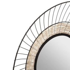 Promo 🔥 Miroir Mural En Rotin Déco Suwa 65cm Noir 💯 -ATMOSPHERA Shop unnamed file 1393